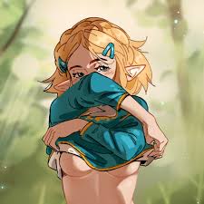 snegovski, princess zelda, nintendo, the legend of zelda, the legend of  zelda: breath of the wild, the legend of zelda: tears of the kingdom,  highres, 1girl, blonde hair, blue eyes, blush, breasts,