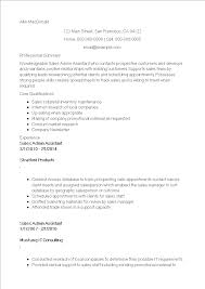 sales executive assistant resume