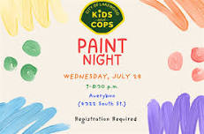 Kids and Cops - Paint Night 2026