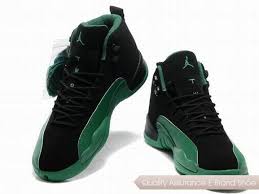 Black And Green Sneakers Nike Air Jordan 12 Black Green Sneakers P 2826 Air Jordans Jordans Jordan 12 Black