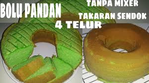 Kue ini memiliki tekstur yang lembut anda bisa memulai dengan membuat resep bolu panggang yang paling sederhana. Bolu Pandan Panggang 4 Telur Tanpa Mixer Takaran Sendok Youtube