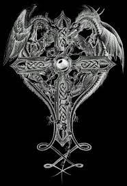 Black ink celtic cross tattoo on leg calf. Clipart Graphic Dragon Tattoo Wolf Tattoo Design Celtic Dragon Tattoos