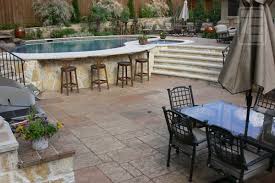 That's why many pool installers choose to add a layer placed between the ground itself and the flooring of the pool to get a level ground. The Complete Guide About Multi Level Decks Design And Ideas Backyard Pool Landscaping Pool Patio
