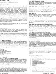 Fire detection modeling state of. 5xxntt Z Wireless Smoke Detector User Manual Users Manual Utc Fire Security Americas
