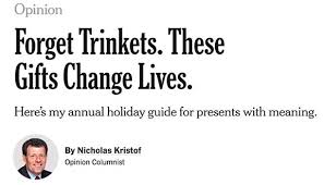 Give A Gift With Meaning; Give With Confidence