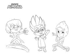 Mundo primaria pone a tu disposición todos los dibujos de cumpleaños que necesitas para que los niños coloreen en la misma fiesta si lo deseas. Dibujos Para Colorear Pjmasks Heroes En Pijamas Todo Peques