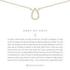 Drop Of Hope Necklace In 2020 Hope Necklace Feeling Lost Quotes Feeling Lost