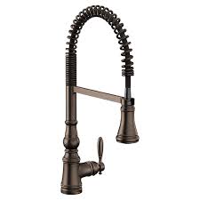 Robinet u by moen smart faucet™ en bronze huilé brantford md. Moen S73104orb Weymouth One Handle Semi Pro Kitchen Faucet Oil Rubbed Bronze