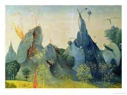 The Garden Of Eden Detail From The Right Panel Of The Garden Of Earthly Delights C 1500 Giclee Print Hieronymus Bosch Art Com In 2020 Hieronymus Bosch Garden Of Earthly Delights Painting