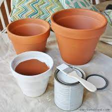 You need to make sure that you seal the paint with a sealer once you finish painting. How To Paint Terracotta Pots Sand And Sisal