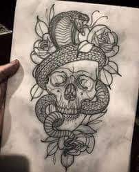 Skull And Snake Tattoo 6 Skull Tattoo Design Skull Tattoo Tattoos
