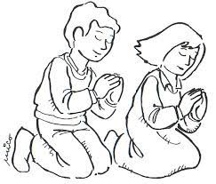 Dibujos para colorear e imprimir para niños. Persona Orando Para Colorear