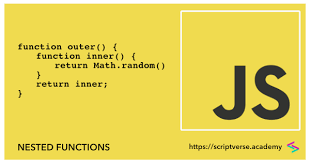 Call it fun(a)(b) where a is parameter to outer and b is to the. Javascript Nested Functions