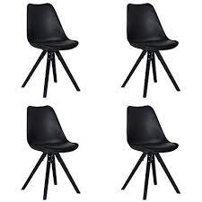 Kitchen & dining room furniture by ashley homestore. Design Furniture Collection Dfc Eames Style Upholstered Dining Chair Set Of 4 Black Modern Kitchen Dinin Side Chair Dining Room Dining Chair Set Dining Chairs