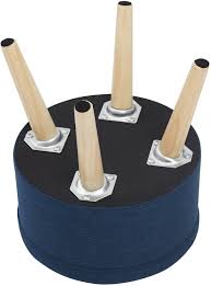 Suhu Ottoman Pouf Repose Pied Rond Pouffe Tabouret Coffre De Rangement En Tissu Linge Tabourets Avec Couvercle Bas Design De Salon Pieds En Bois Massif Bleu Tabourets Ameublement Et Decoration Tabouret en bois, 30 x 30 x 40 cm.ce tabouret apportera une touche authentique à votre décoration.comme tabouret d'appoint, vous pourrez vous réunir à plusieurs autour d'une table.convient pour l'intérieur comme pour l'extérieur de la maison.matière : suhu ottoman pouf repose pied rond