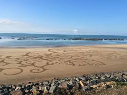 Sand Art Bretignolles Sur Mer France Effet Mer Sur Sable En Vendee Zarpo Art Paysage Land Art Vendee France