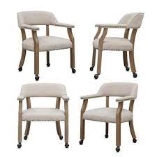 Maybe you would like to learn more about one of these? Set Of 4 Kitchen Chairs With Casters You Ll Love In 2021 Visualhunt