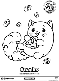 You can download and print these coloring pages and use it to fill color in it. Pikmi Pops Season 3 Cat Coloring Pages Printable