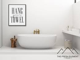 Hang Your Towel Print Bathroom Wall Art Bathroom Printable Etsy Kids Bathroom Wall Decor Bathroom Wall Art Kids Bathroom Wall