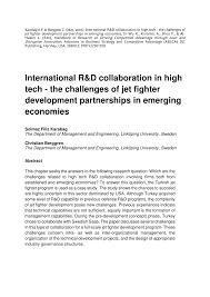 A juzgar por los comentarios de la oferta, la experiencia de dormir en un jet privado es increíble. Pdf International R D Collaboration In High Tech The Challenges Of Jet Fighter Development Partnerships In Emerging Economies