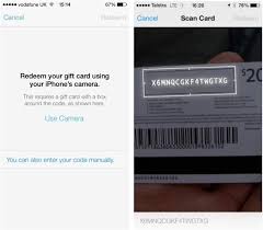 Ios 7 Lets You Redeem Itunes Gift Cards With Your Camera Itunes Gift Cards Gift Card Used Cameras