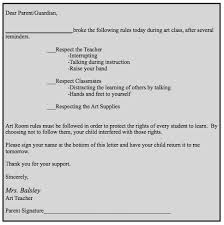 As I Write This Letter The Art Of Ed Art Classroom Management Letter To Parents Art Classroom