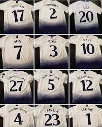 Tottenham Hotspurs Style Font Printed Onto Official Tottenham Shirts In Time For The Cl Tottenham Shirt Print Fonts Style