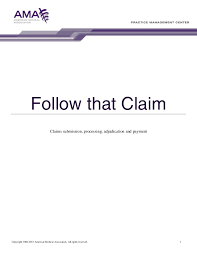 Ama Flow That Claim Submission Processing Adjudication And