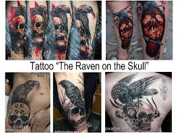 Whats the symbolism behind the flower skull tattoo? The Meaning Of The Tattoo The Raven On The Skull History Photos Sketches