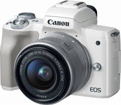 Canon Eos M50 Mirrorless Camera With Ef M 15 45mm F 3 5 6 3 Is Stm Zoom Lens White 2681c011 Best Buy Zoom Lens System Camera Digital Camera