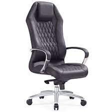 Modern Ergonomic Sterling Leather Executive Chair With Aluminum Base Zuri Furniture Best Office Chair Office Chair Modern Office Chair