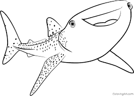 Hank, the otters, and destiny are just some of the new adorable characters that dory meets on her journey! Destiny Whale Shark Swimming Coloring Page Coloringall