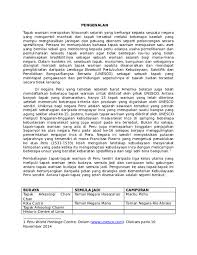Langkah berikutnya adalah menerjemahkan namun, para juru pelihara tetap bertahan merawat situs. Doc Tapak Warisan Dunia Di Peru Nasiruddin Hassan Academia Edu