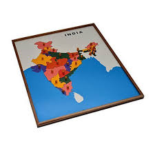 The nienhuis montessori world puzzle map is part of the montessori geography material and introduces the geographical structure and continents of the world. Multicolor Wooden Board India Map Puzzle Rs 2365 Piece Kids Touch Learn Grow Private Limited Id 20390347988