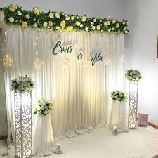 Home decoration ideas for engagement. Elegant Engagement Reception Decoration At Home For Wedding Reception Engagement In Hyderabad Evibe In