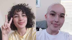 After chemotherapy, many cancer patients experience noticeable changes in the hair that regrows once treatment ends, such as different texture, color, and thickness. Goodbye For Now Curly Hair Reddit My Hair Started Falling Out Due To Chemo Treatment For Lymphoma So I Decided To Shave It I Ll See You In A Few Months When It
