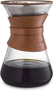 However, the bodum bistro pour over electric coffee maker is very poorly made: Bodum Pour Over Coffee Maker Permanent Filter