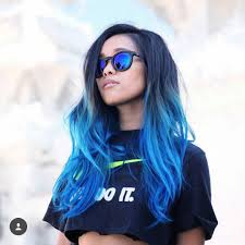 Dip dye is usually done in unnatural bright colors applied only to the ends of your hair, however, for shorter hair, the color can start much higher. Dip Dye Blue Hair Discovered By Jiahuijoey On We Heart It