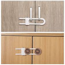 Obviously, the closet door's primary task is to hide away clothing and clutter. Fridge Closet 4 Pieces Child Safety Lock Baby Proofing Cabinet Locks Adjustable U Shaped Latches With Secure Lock Buttons For Drawers Tools Home Improvement Child Safety Sailingschool Pl