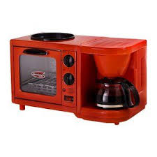4 4 Cu Ft Freestanding Mini Fridge Breakfast Maker Toaster Oven Mini Breakfast