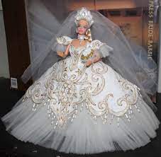 Empress Bride Barbie 1992 Bob Mackie With Lithograph Barbie Bride Bob Mackie Bride