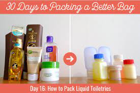 There are different rules if travelling with 3. How To Pack Liquid Toiletries So They Don T Leak In Your Luggage Her Packing List
