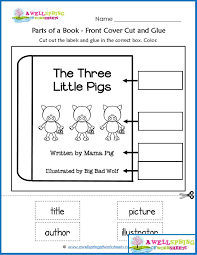 Worksheets By Subject A Wellspring Of Worksheets Kindergarten Language Arts Worksheets Parts Of A Book Kindergarten Worksheets