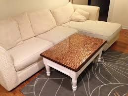 20 Affordable Diy Ideas You Can Do With Pennies Diy Table Top Penny Decor Diy Coffee Table