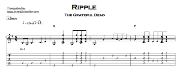 Includes transpose, capo hints, changing speed and much more. The Grateful Dead Ripple Guitar Lesson Tabs Chords Jgb