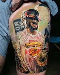 He played college basketball for the georgetown hoyas and the texas tech red raiders. Thescore This Fan S Tattoo Of Kawhi Leonard Is Facebook