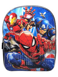 Rise of morgan starkcast & crew:robert downey jr. Marvel Spider Man Iron Man Captain America Backpack 15