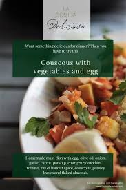 Couscous With Vegetables And Egg Easy Food To Make Couscous Vegetables