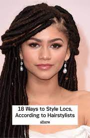 18 Gorgeous Ways To Style Your Locs Hair Beauty Natural Hair Styles Hair Styles