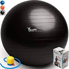 Luxfit Exercise Ball Premium Extra Thick Yoga Ball 2 Year
